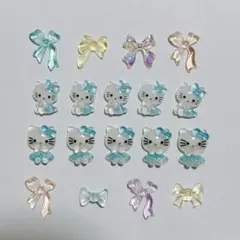 キティ ネイルパーツ セット 10個＋おまけ　15