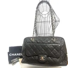 CHANEL vigntage キャビアスキン チェーンバッグ 保存袋カード付き