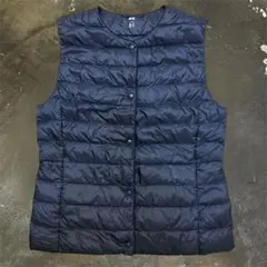 ★UNIQLO ウルトラライトダウンコンパクトベスト M ネイビー /14