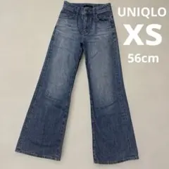 格安UNIQLOワイドデニムパンツ【xs】美品