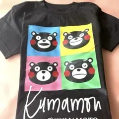 くまモン ポップアート Tシャツ ブラック