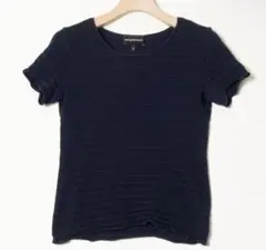 美品価格6万円●EMPORIO ARMANI シャーリングニット レディースXSのサムネイル