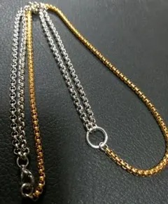 チェーンネックレス 18　ステンレスネックレス　ヒップホップ　スケーター　パンク