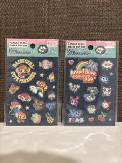Angel Blue Daisy Lovers ステッカー 2枚セット