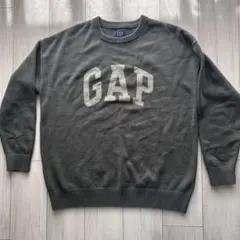 Gap アーチロゴセーター ニット　オリーブ　Mサイズ