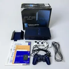 動作品 箱付 PS2 50000 ミッドナイトブルー SCPH-50000