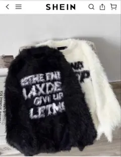 SHEIN購入 未使用 ☆ 長袖ニット セーターブラック