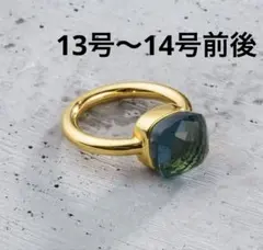 指輪　キャンディリング　レディース　ロンドンブルートパーズ　13号　14号のサムネイル