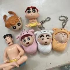 クレヨンしんちゃん ガチャガチャ まとめ売り 　おくるみbabyスイング　など