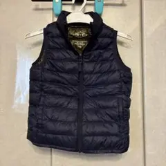 極美品xyz 子供用ダウン キッズ用 ネイビー男の子
