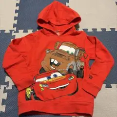 BABYDOLL ディズニー　カーズ フード付きトレーナー 赤　120