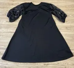 アンティカ　キッズ　ワンピース　Ａライン　ブラック　160