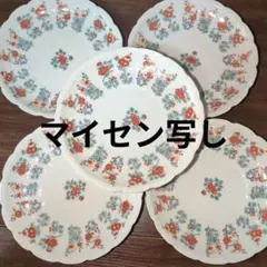 Meissenマイセン写し 5枚　新品未使用　高級美術 有田焼 賞美堂 其泉窯