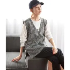 ジャーナルスタンダード レリューム ツイードフリンジベスト