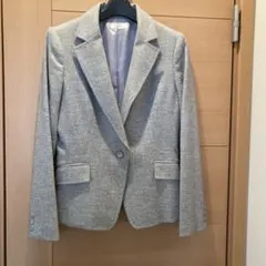 FIGNO グレー シングルボタンジャケット9号とスカート11号
