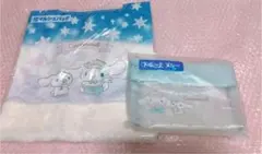 シナモロール サンリオ当りくじ マルシェバッグ　ポーチ　ブルー