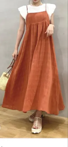 アーバンリサーチ　センスオププレイス　バックデザインキャミワンピース