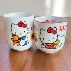 昭和レトロ　ハローキティ湯呑み2個セット