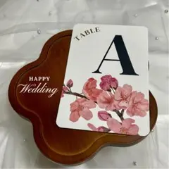 【テーブルナンバー】　結婚披露宴　オシャレ　人気アイテム　桜　春