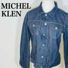 美品【ミッシェルクラン】 デニムジャケット Gジャン 高級感 日本製レイヤードL