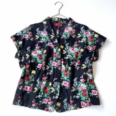 【希少美品】KENZO　エルカ期 80s〜90s 花柄フレンチスリーブジャケットのサムネイル