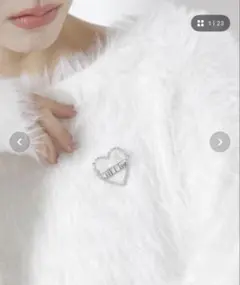 jill by jill stuart ハートビジューブローチ