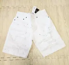 OF THE NEIGE STYLE　ホワイト デニム ショートパンツ ダメージのサムネイル