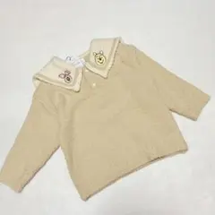 バースデイ　コトリ　くまのプーさん　ピグレット　セーラーニット　襟付き 80cm