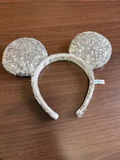 ディズニー　ミッキー　カチューシャ　シルバー