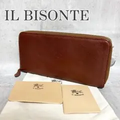 【美品】IL BISONTE イルビゾンテ ラウンドファスナー 長財布