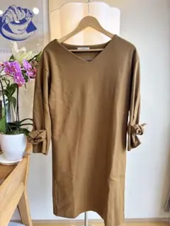 HELIOPOLE ワンピース リボン袖