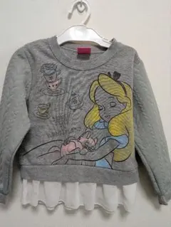 アリス・イン・ワンダーランド トレーナー 110センチ、裏起毛