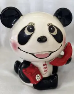 内藤ルネ　ミスターパンダ　陶器の貯金箱【パンダ/大】 ca6267f123f3beab1ca67b07cd0432