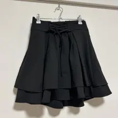 INGNI バックレースアップスカート 黒