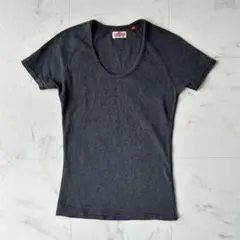 ハリウッドランチマーケット ストレッチフライス UネックショートスリーブTシャツのサムネイル
