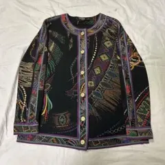 LEONARD FASHION 長袖 カーディガン 総柄のサムネイル
