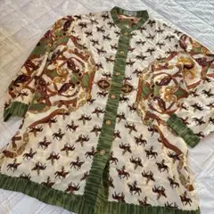 HERMES エルメス シルクシャツ Poste et Cavalerie - メルカリ