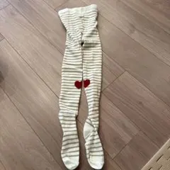プティマイン　タイツ 110cm ハート柄