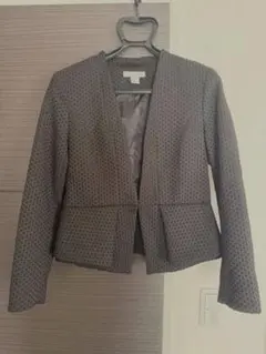 H&M ノーカラージャケット ブラック EUR 40 入学式