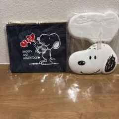 スヌーピー デニムポーチと印鑑ケース