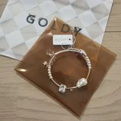 GOLDY ブレスレット パール ビジュー 星モチーフ　バングルのサムネイル
