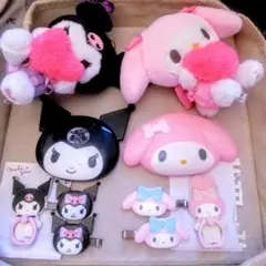 近日出品終了★バラ売り不可 マイメロ&クロミ マスコットその他無料おまけ