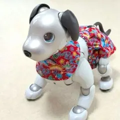 SONY aibo服 パンツセット 紅型風 赤