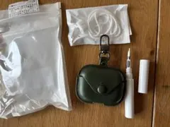 AirPods Pro 3 本革ケース グリーン