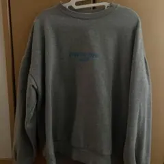 OVER AND OVER AGAIN バックプリント スウェット グレー