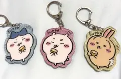 ちいかわ　ラメアクリルキーホルダー スッパ　SUPPA ハチワレうさぎ　セット