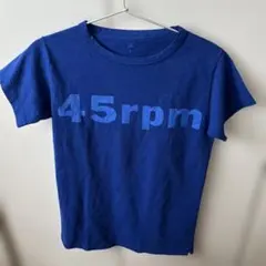 45rpm 半袖Tシャツ ブルー　サイズ1のサムネイル