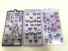 クロミ風 ぷくぷくシール 3Dシール 3枚セット 海外製品 まとめ売り