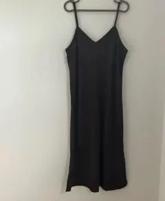 週末SALE❗️ジーユーGU ブラウンキャミソールワンピース M