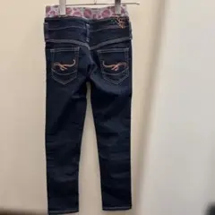 Something ダークブルー スキニーパンツ 130cm